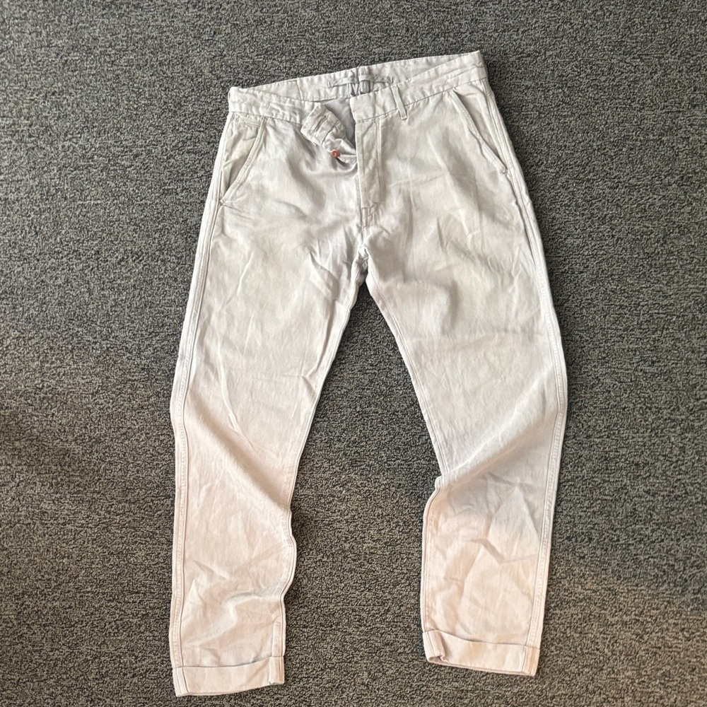 Levi's Made & Crafted Men's Light Tan Cuffed Chinos